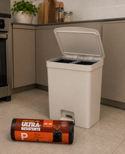 Kit 3 Sacos Para Lixo P 30 Litros Reforçado Com Alça 135un