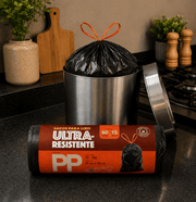 Kit 3 Sacos Para Lixo PP 15 Litros Reforçado Com Alça 180un