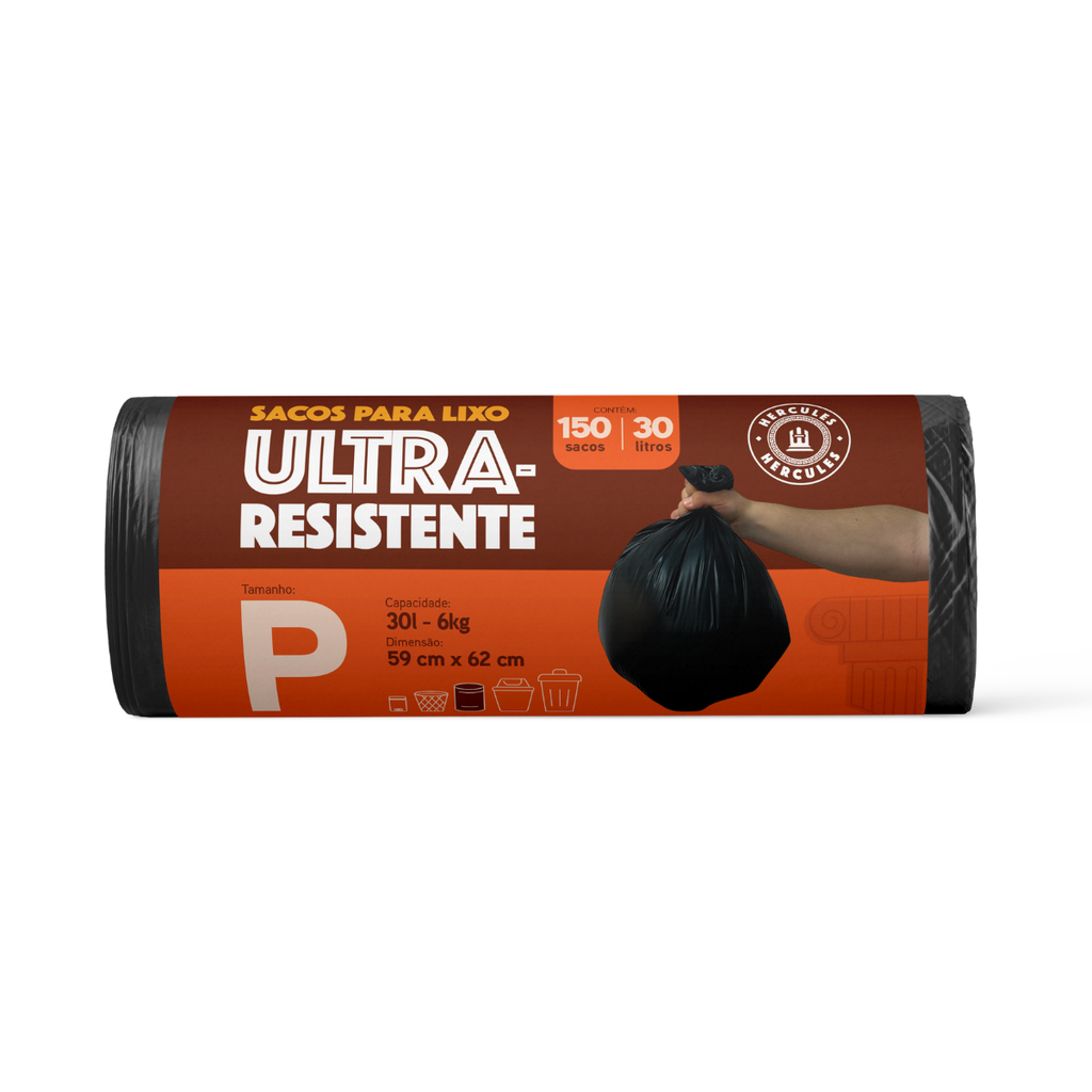 Saco para Lixo P 30L Reforçado Rolo Econômico 150un