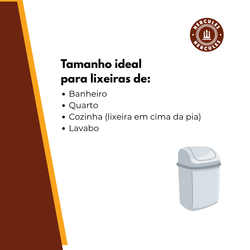 Saco para Lixo PP 15L Reforçado com Alça 60un