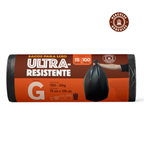 Saco para Lixo G 100L Reforçado Rolo 15un