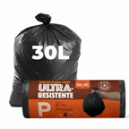 Saco para Lixo P 30L Reforçado Rolo 50un