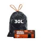 Saco para Lixo P 30L Reforçado com Alça 45un