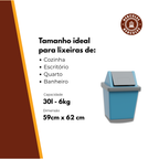 Saco para Lixo P 30L Reforçado com Alça 45un