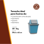 Saco para Lixo PP 15L Reforçado Rolo 80un