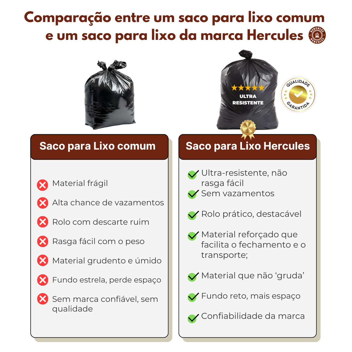 Saco para Lixo PP 15L Reforçado Rolo 80un