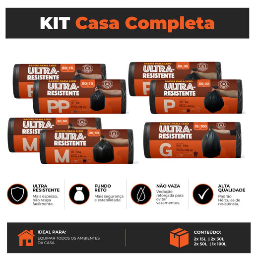 Kit Casa Completa Hércules - Econômica sem alça