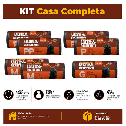 Kit Casa Completa Hércules - Premium com alça