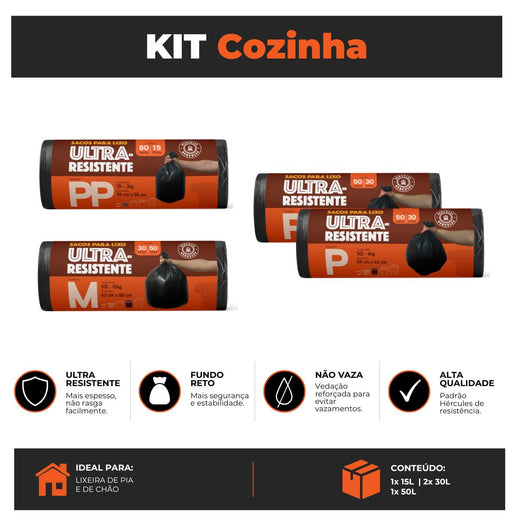 Kit Cozinha Hércules - Econômica sem alça