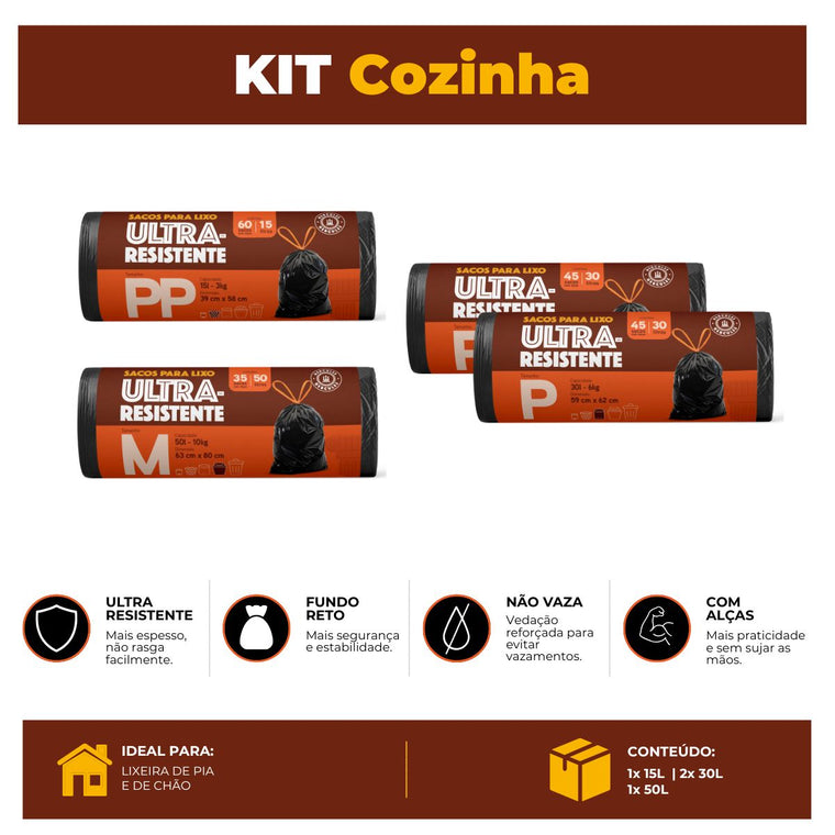 Kit Cozinha Hércules Premium com alça