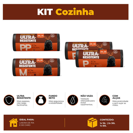 Kit Cozinha Hércules - Premium com alça