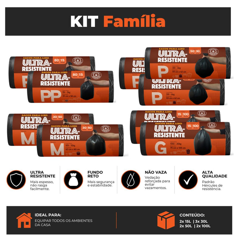 Kit Família Hércules em Rolo
