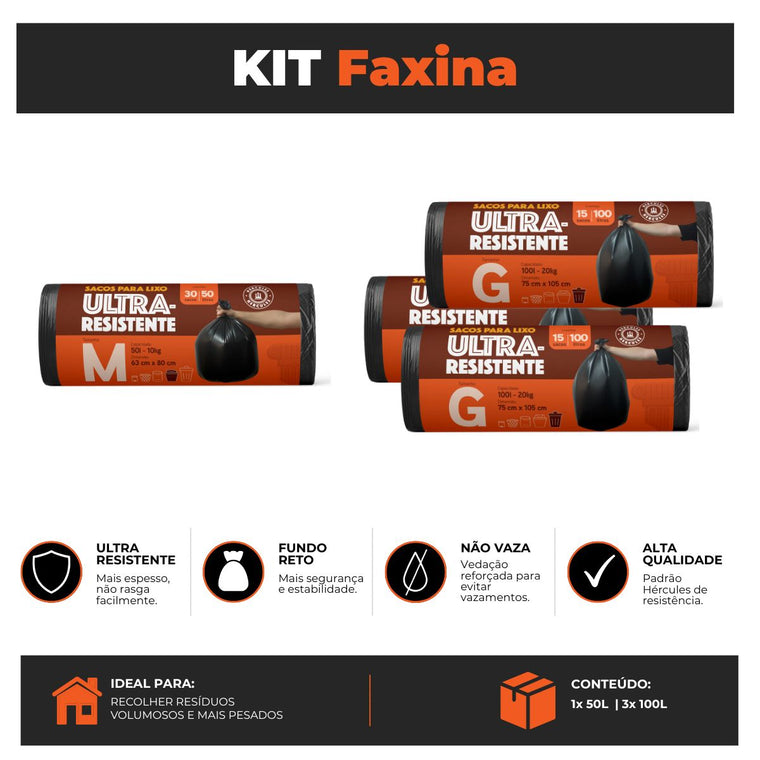Kit Faxina Hércules em Rolo