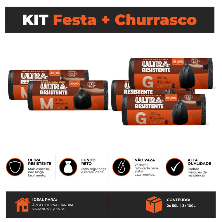 Kit Festa e Churrasco Hércules em Rolo