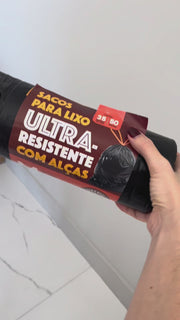 Kit 3 Sacos Para Lixo M 50 Litros Reforçado Com Alça 105un